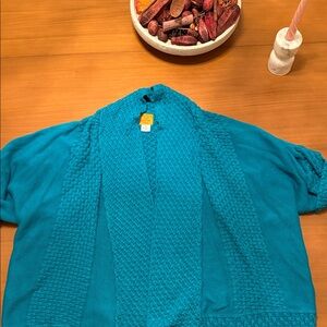 Ruby Rd.‎ Teal Textured Blouse